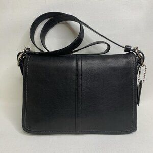 Coach vintage black leather crossbody